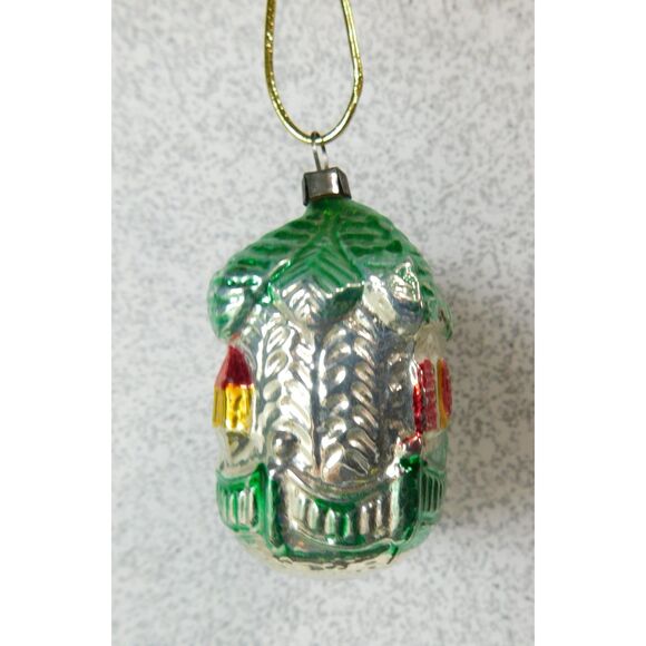 Blown Glass Christmas Ornaments German House & Nutcracker 3 inch - Picture 7 of 9